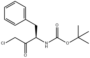 (3R)-3-(N-Boc-amino)-1-chloro-4-phenyl-2-butanone Structure