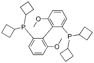 (R)-(+)-2,2'-BIS(DICYCLOBUTYLPHOSPHINO)-6,6'-DIMETHOXY-1,1'-BIPHENYL Structure