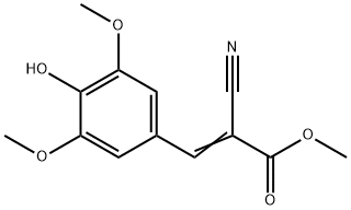 METHYL 2-CYANO-3-(4-HYDROXY-3,5-DIMETHOXYPHENYL)ACRYLATE Structure