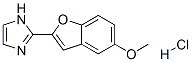 2-(5-methoxybenzofuran-2-yl)-1H-imidazole hydrochloride Struktur