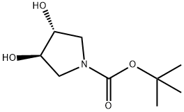 N-BOC-(3R,4R)-3,4-PYRROLIDINEDIOL Structure