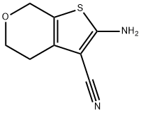 2-アミノ-4H,5H,7H-チエノ[2,3-c]ピラン-3-カルボニトリル 化学構造式