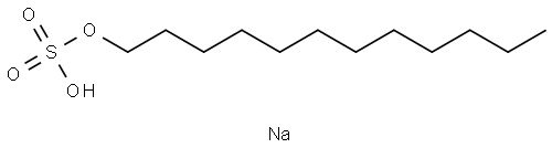 Sodium dodecyl sulfate Structure