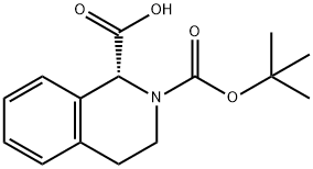 (R)-2-(叔丁氧羰基)-1,2,3,4-四氢异喹啉羧酸, 151004-96-5, 结构式
