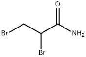 2,3-ジブロモプロピオンアミド 化学構造式