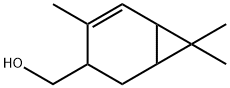 4,7,7-trimethylbicyclo[4.1.0]hept-4-en-3-ylmethanol  Structure