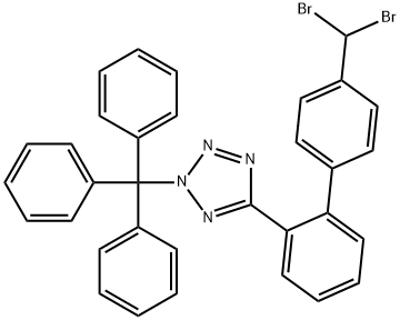 5-[4'-(DibroMoMethyl)[1,1'-biphenyl]-2-yl]-2-(triphenylMethyl)-2H-tetrazole Structure