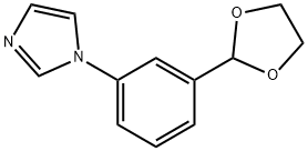 2-[3-(1-咪唑基)苯基]-1,3-二氧戊环, 151055-85-5, 结构式