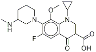 巴洛沙星/1-环丙基-7-(3-甲氨基-1-哌啶基)-8-甲氧基-6-氟-1,4-二氢-4-氧代-3-喹啉羧酸,151060-21-8,结构式
