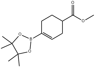 4-(4,4,5,5-四甲基-1,3,2-二噁硼烷-2-基)-3-环己烯-1-羧酸甲酯, 151075-20-6, 结构式