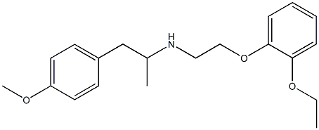 N-（2-（2-乙氧基苯氧基）乙基）-1-（4-甲氧基苯基）丙-2-胺, 1510821-28-9, 结构式