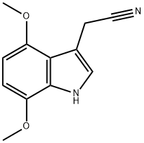 (4,7-DIMETHOXY-1H-INDOL-3-YL)-ACETONITRILE Structure