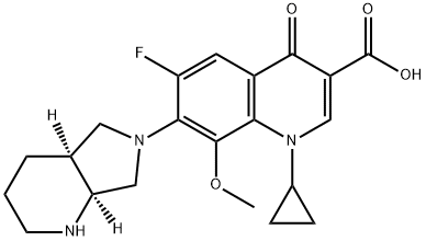 モキシフロキサシン 化学構造式