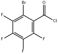 2-ブロモ-3,4,5,6-テトラフルオロベンゾイルクロリド 化学構造式