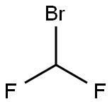 ジフルオロブロモメタン 化学構造式