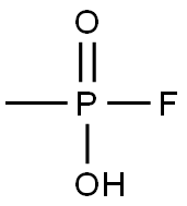 methylphosphonfluoridate Struktur