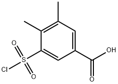 3-(chlorosulfonyl)-4,5-diMethylbenzoic acid Structure