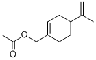 4-(1-甲基乙烯基)-1-环己烯-1-甲醇乙酸酯 结构式
