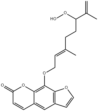 8-(6-Hydroperoxy-3,7-diMethyl-2,7-octadienyloxy)psoralen Structure