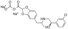 151126-84-0 5-[(2R)-2-([(2R)-2-(3-CHLOROPHENYL)-2-HYDROXYETHYL]AMINO)PROPYL]-1,3-BENZODIOXOLE-2,2-DICARBOXYLATE DISODIUM