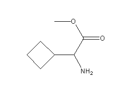 2-氨基-2-环丁基乙酸甲酯 结构式