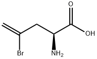 L-2-AMINO-4-BROMO-4-PENTENOIC ACID 化学構造式