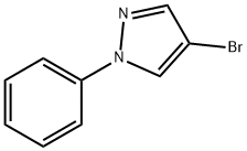 4-ブロモ-1-フェニル-1H-ピラゾール 化学構造式