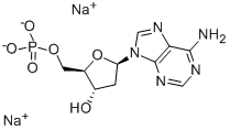 2'-DEOXYADENOSINE 5'-MONOPHOSPHATE SODIUM SALT Structure