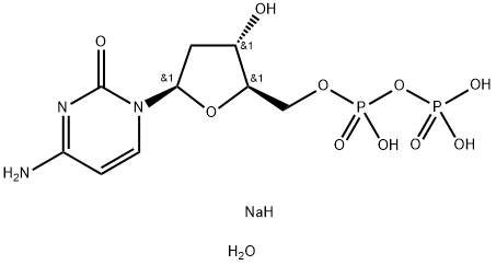 2'-Deoxycytidine-5'-diphosphate trisodium salt Struktur