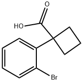 1-(2-溴苯基)环丁烷-1-羧酸,151157-44-7,结构式