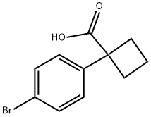 1-(4-BROMOPHENYL)CYCLOBUTANECARBOXYLIC ACID Structure