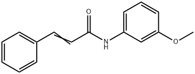 (E)-N-(3-METHOXY-PHENYL)-3-PHENYL-ACRYLAMIDE Struktur