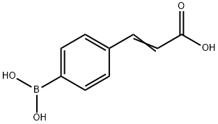 4-(2-羧基乙烯)苯硼酸, 151169-68-5, 结构式