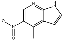 4-METHYL-5-NITRO-1H-PYRROLO[2,3-B]PYRIDINE 结构式