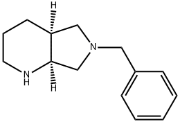 (4aα,7aα)-6-ベンジルオクタヒドロ-1H-ピロロ[3,4-b]ピリジン 化学構造式