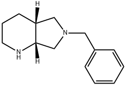 (4AR,7AR)-八氢-6-(苯甲基)-1H-吡咯并[3,4-B]吡啶, 151213-43-3, 结构式