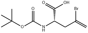 BOC-L-2-AMINO-4-BROMO-4-PENTENOIC ACID Struktur