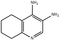 3,4-Quinolinediamine,  5,6,7,8-tetrahydro- 化学構造式