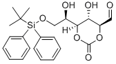 6-O-(TERT-ブチルジフェニルシリル)-D-ガラクタール環状炭酸エステル 化学構造式