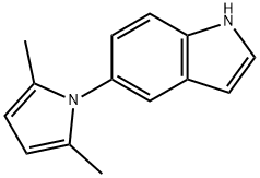 5-(2,5-ジメチル-1H-ピロール-1-イル)-1H-インドール 化学構造式