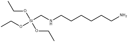 N-[(トリエトキシシリル)メチル]-1,6-ヘキサンジアミン 化学構造式