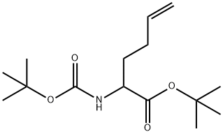 TERT-BUTYL 2-(TERT-BUTOXYCARBONYLAMINO)HEX-5-ENOATE Struktur