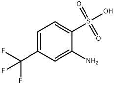 2-アミノ-4-(トリフルオロメチル)ベンゼンスルホン酸 化学構造式
