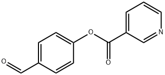 NICOTINIC ACID 4-FORMYL-PHENYL ESTER Structure