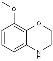 8-METHOXY-3,4-DIHYDRO-2H-BENZO[1,4]OXAZINE HYDROCHLORIDE Structure
