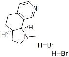 2,3,3a,4,5,9b-Hexahydro-1-methyl-1H-pyrrolo(3,2-h)isoquinoline dihydro bromide, cis-(+-)- Structure