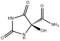4-Imidazolidinecarboxamide,4-hydroxy-2,5-dioxo-,(R)-(9CI) Structure