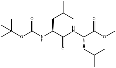 BOC-亮氨酰-亮氨酸 结构式