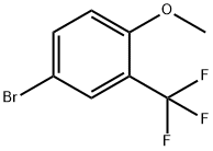 4-ブロモ-1-メトキシ-2-(トリフルオロメチル)ベンゼン 化学構造式