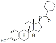 エストラジオール17-(シクロヘキサンカルボキシラート) 化学構造式